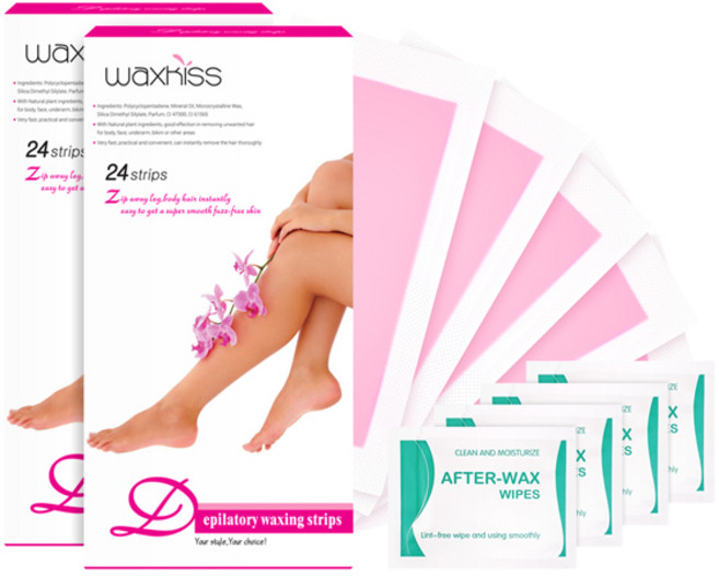 왁스키스 왁스스트립 48매 팔 다리 제모 셀프왁싱, 48개, 1ml
