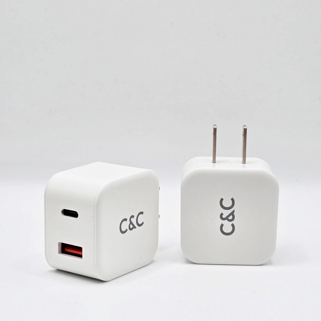 65W 氮化鎵三孔充電器 iPhone 17 快充充電頭, 1個, 33W白色(Type-C+USB)