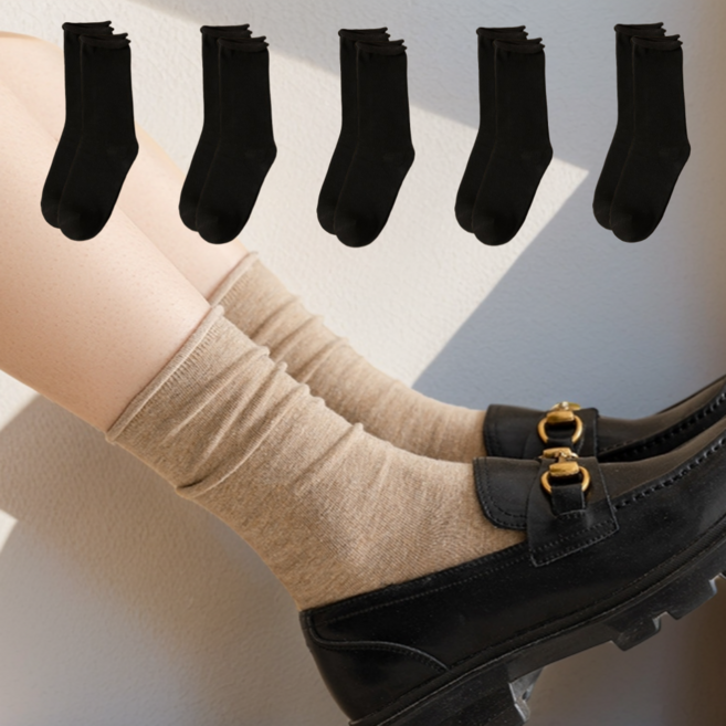 플러스앤유 여성용 임산부 조리원 편안한 무압박 양말