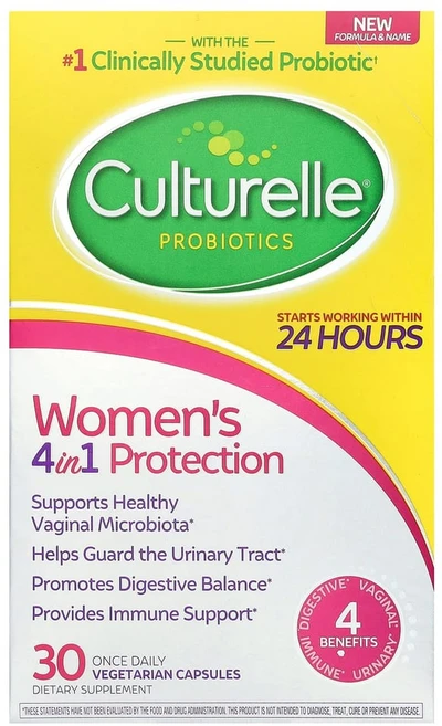 컬처렐 프로바이오틱 여성용 4 in 1 보호 하루 1회 베지 캡슐 30정, 1개 - 쿠팡