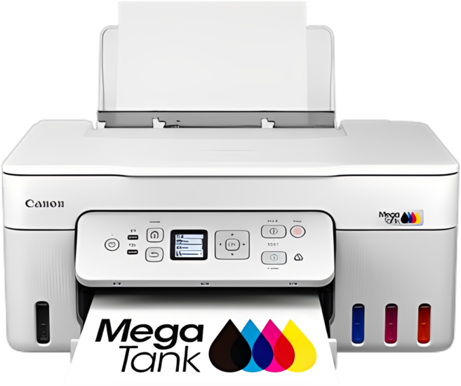 Canon Mega Tank多功能噴墨印表機 高速列印 高品質色彩 無線網路 大容量墨水, G3780