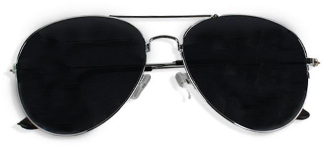 경찰 항공 여름 남여공용선글라스 실버테 썬글라스