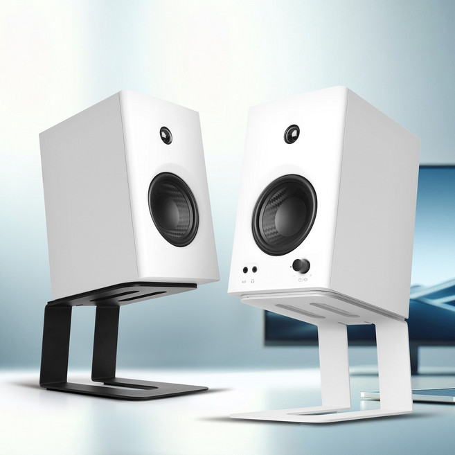 에디파이어 MR4 MR3 캔스톤 정품 프리미엄 스피커스탠드 거치대 받침대 1P, 블랙, 1개