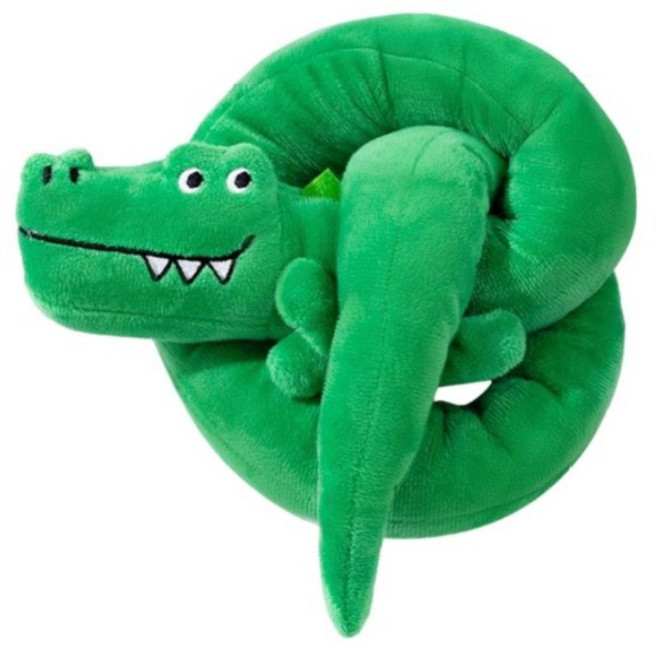 超長狗狗玩具，寵物發聲啾啾玩具，大狗幼犬適用, 1個, 鱷魚