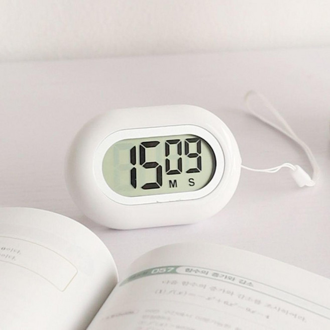 공부필수품! 시간관리 타이머, 2개, 화이트계열