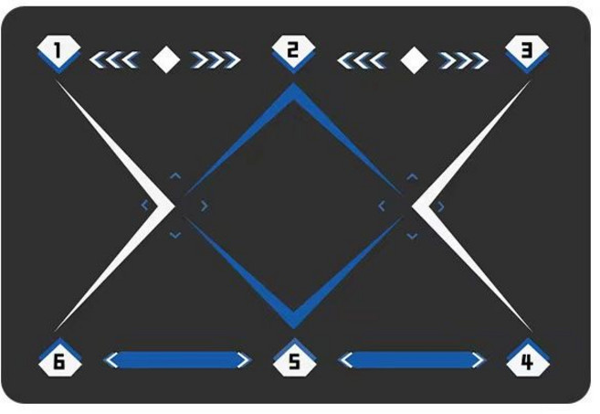 볼마스터리 드리블매트 축구 감각 훈련 휴대용, 트레이닝 매트—02, 1개