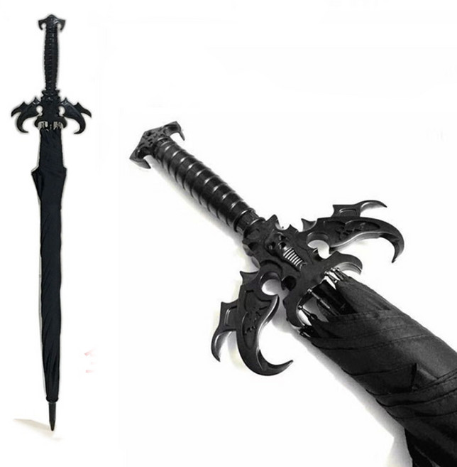 씨플 드래곤 토템 사무라이 특이한 남자 자동 장우산