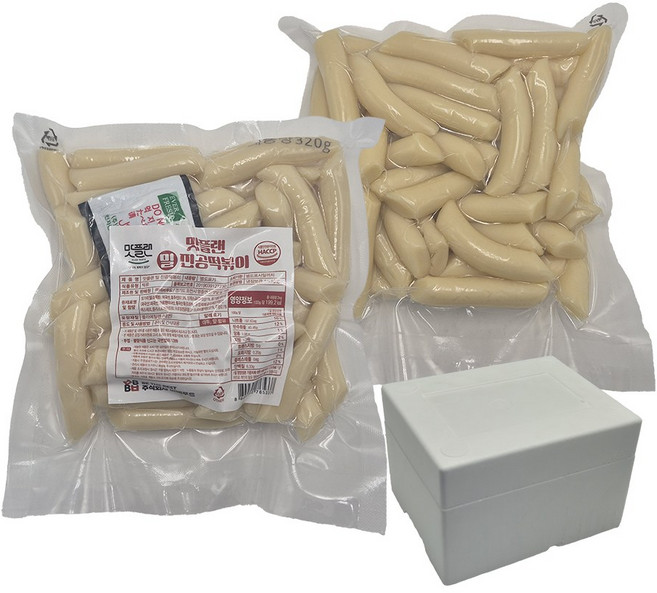 [밀키트용] 맛플랜 비비푸드 밀 진공 떡볶이 떡 (소) 320g X 12개