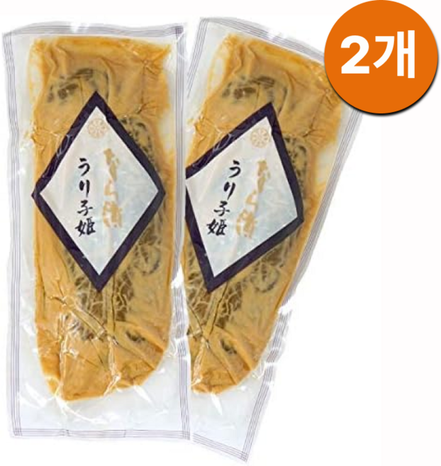 일본 울외 장아찌 나라즈케 쓰케모노 술지게미 절임 반찬, 260g, 2개