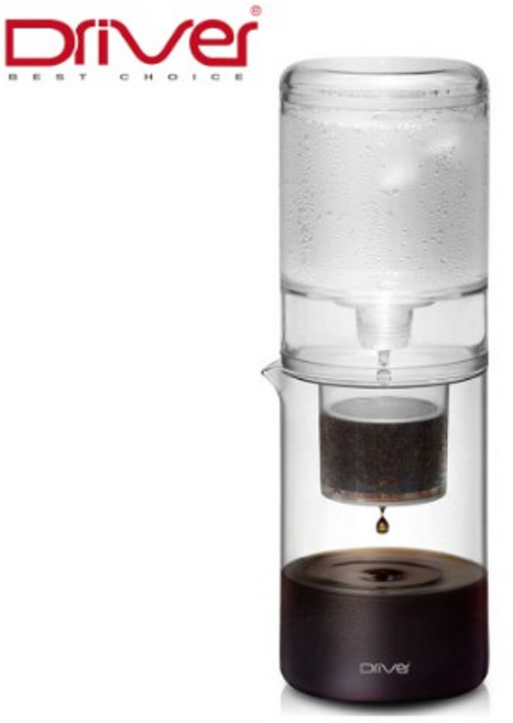 Driver NEW 設計款冰滴壺 600ml, 1個, Driver NEW設計款冰滴壺(透明),Driver 不銹鋼豆匙*1, 透明色, Driver 不銹鋼豆匙*1