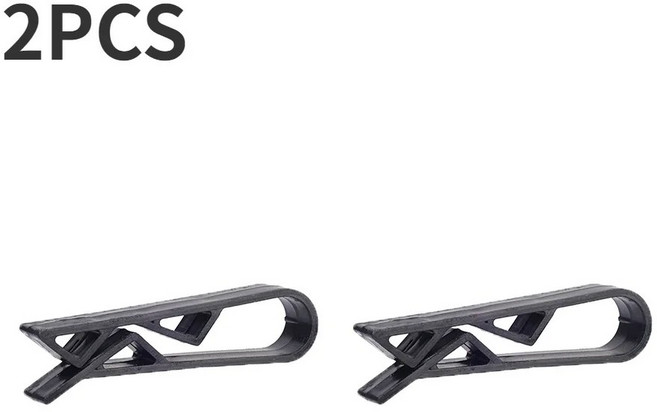 20 2PCS 쓰레기통 고정 씰링 클립 클램프 실용적인 가방 바구니 방지 홀더 쓰레기 도구 봉투 폐기물 미끄럼 스낵, 2 PCS Bla