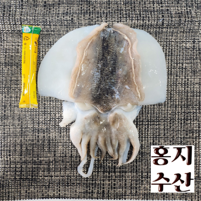 홍지수산 손질 갑오징어 1마리 개별포장 껍질제거, 1개, 300g갑오징어