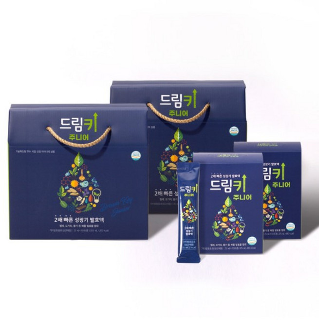 드림키 주니어 6박스(360포)+30포 청소년 전용 성장기 중학생 고등학생 고함량 성장기발효액, 25ml, 6개