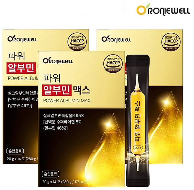 파워 알부민 맥스 실크알부민 난백 마시는 액상 스틱, 42포