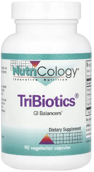 뉴트리콜로지 TriBiotics 베르베린황산염 아르테미시닌 감귤류씨추출물 흑호두껍질 90정, 1개 - 쿠팡