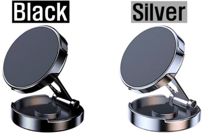 해빗 차량용마그네틱자석거치대 차량용 자동차 휴대폰 태블릿 거치대, 1개, 실버