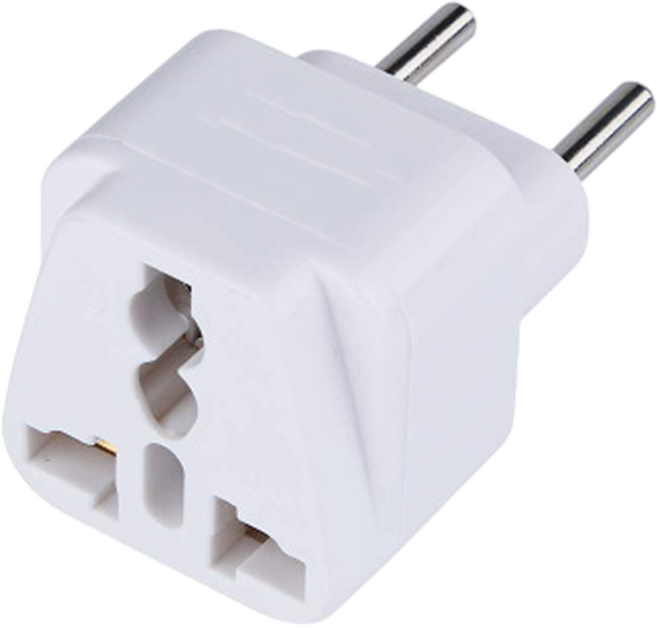 루루미 유럽형 변환어댑터 EU 돼지코 110V 220V, 1개