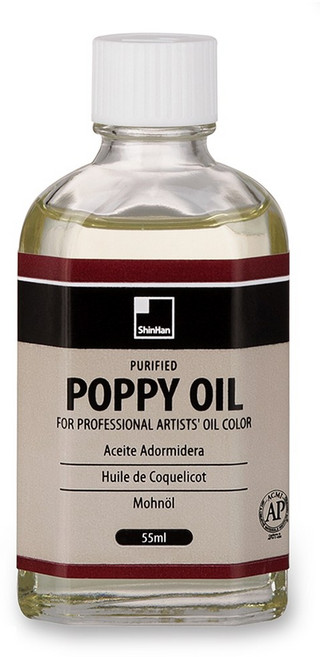 신한 뽀삐유 (55ml) 미술 화방 재료 색칠 채색 물감 보조제 준비물 유화 오일 화용액 드로잉, 뽀삐유  -  55ml