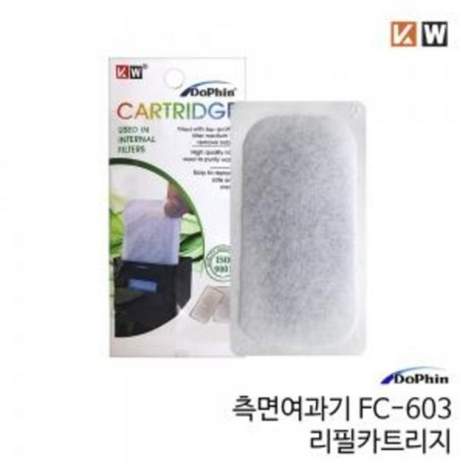 영아쿠아 도핀 측면여과기 FC-603 리필 카트리지, 1개