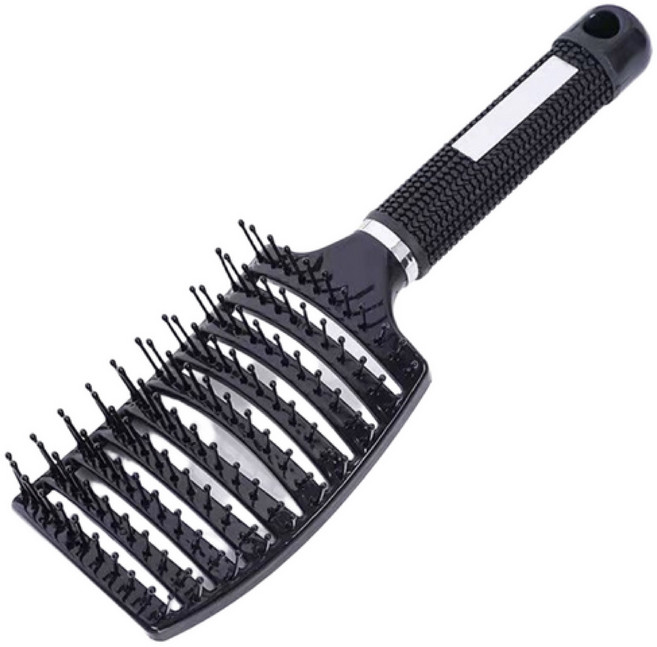 벨지안 뿌리볼륨 헤어브러쉬, 1개, 블랙