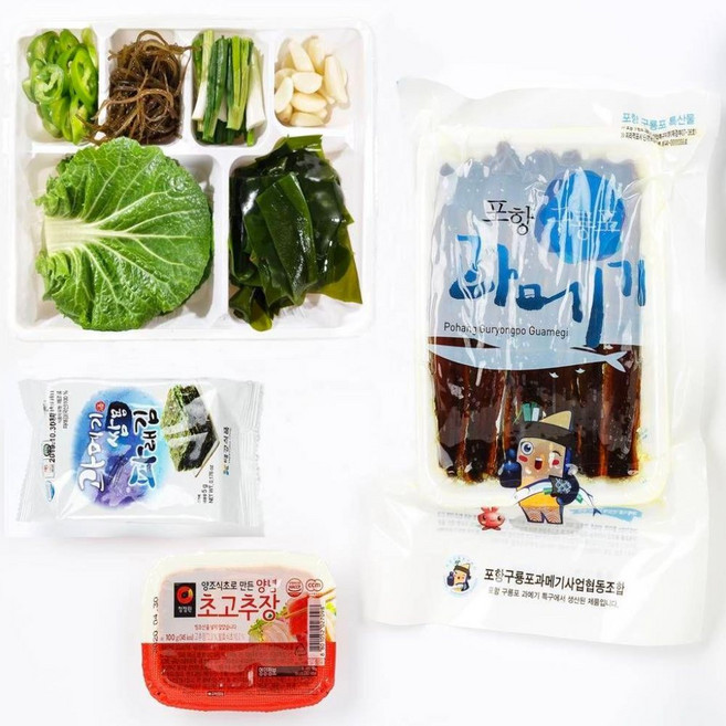 손질과메기 5미(10쪽) 혼술야채 풀 세트, 1개, 상세페이지 참조