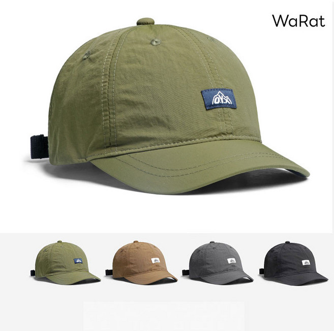 [사은품증정] 러닝모자 볼캡 숏챙 야구 스포츠 모자, 1개, 아미그린