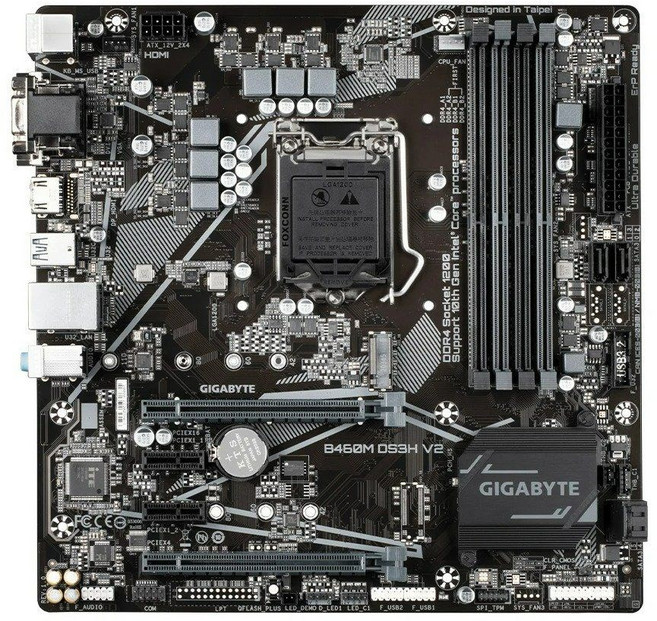 GIGABYTE B460M DS3H V2 마더보드 LGA1200 H470 CPU M.2 DDR4 128G