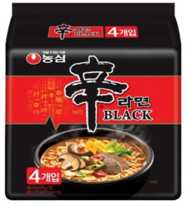[농심] 신라면블랙멀티 134g 4개입, 1개