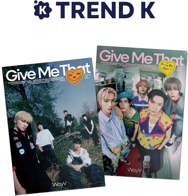 웨이션브이 앨범 미니5집 [Give Me That] 포토북 WayV 기브미뎃 Photobook A Ver. (미개봉), B Ver(핑크)