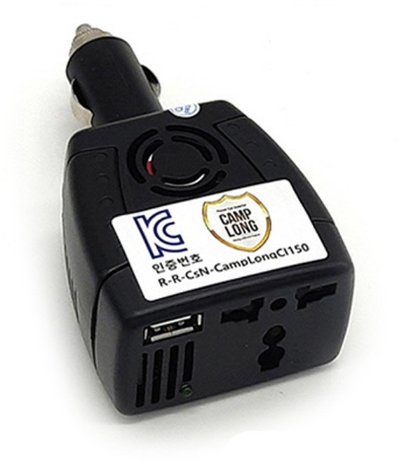 캠프롱 시거잭 차량용인버터 MAX300 12V전용 220V변압기 노트북 휴대폰 충전기, 1개