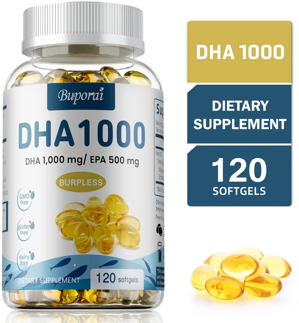 DHA 1000mg - 오메가-3 EAP 함유 - 면역 심장 및 관절 건강 지원, 2개, 60정 - 쿠팡