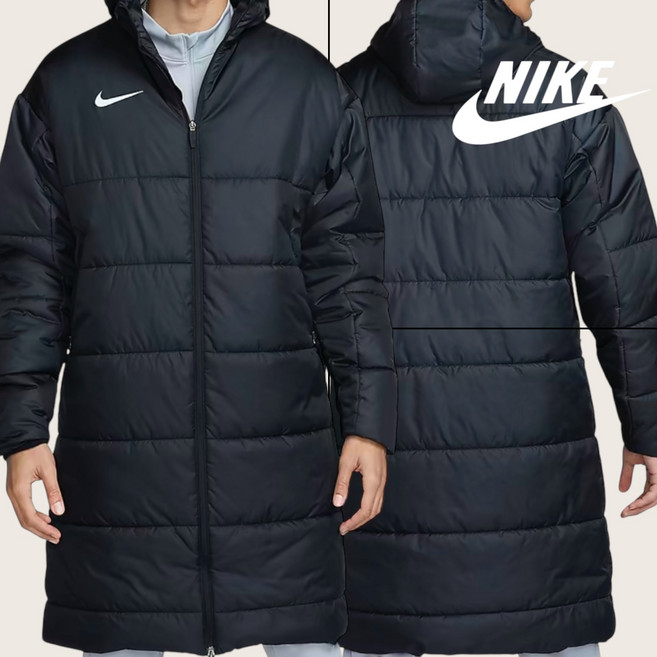 국내매장판 나이키 맨즈 남자 겨울 다운 롱패딩 아카데미 선수 패딩 학생 블랙