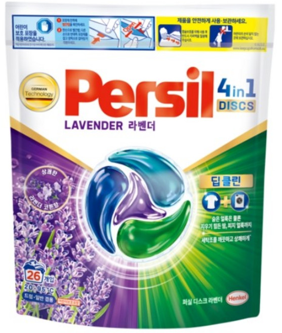 퍼실 디스크 캡슐세제 라벤더, 26개입, 1개