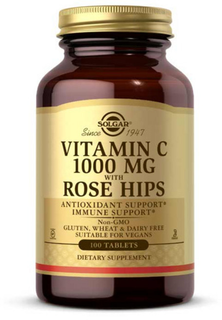 솔가 비타민 C 1000mg 로즈 힙스 타블렛, 100정, 1개