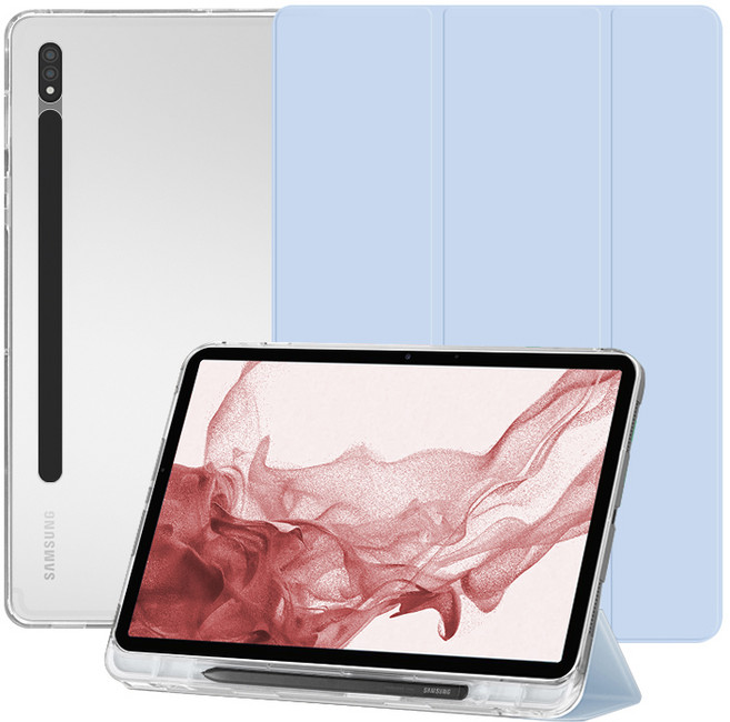 니하 갤럭시 탭 S6라이트 클리어 S펜 수납 케이스, 스카이블루, 1개