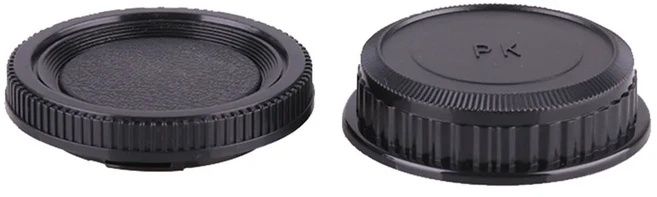 펜탁스 K 마운트 렌즈 후면 캡/카메라 바디 캡 플라스틱 블랙 커버 세트 등, 03 Lens Cap Body Cap