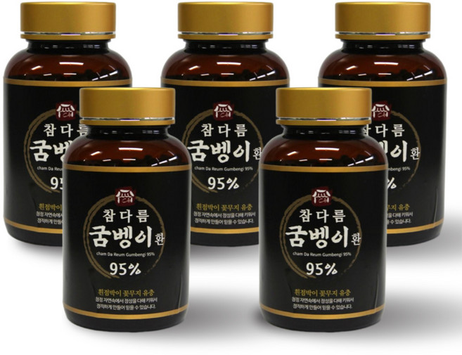 참다름 굼벵이환 굼벵이 95% 함량 국내산 꽃벵이 흰점박이꽃무지 굼뱅이환, 100g, 5개