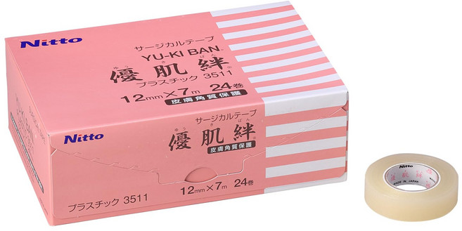 유키반 속눈썹 테이프 투명 타입 24개입 (12mm 7m) 3511, 1개, 플라스틱