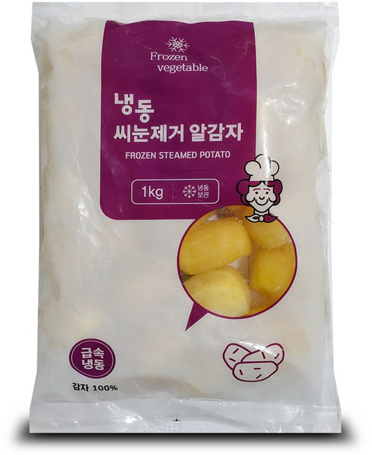 냉동 알감자 1kg/휴게소간식/버터감자, 1개, 1kg