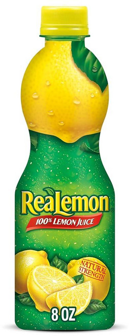 ReaLemon 100% 레몬 주스 73.9ml 2.5온스 병24개 팩 농축 주스로 제작 글루텐 프리 나트륨 칵테일과 마리네이드에 추가할 수 있는 완벽한 믹서 19223, X-9)1) 레몬 - 2.5 Fl Oz (Pack of, 946ml