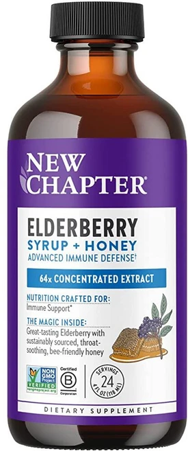 New Chapter 뉴챕터 키즈 엘더베리 추출물 허니 시럽 118ml 277300, 1개 - 쿠팡