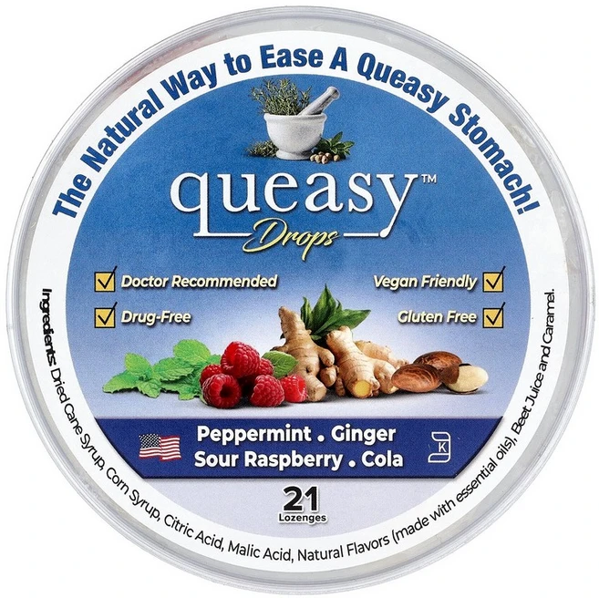 Preggie Queasy™ Drops Assorted 21 Lozenges, 21 count, 1개 - 쿠팡