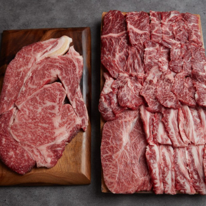 온우 1++ 한우 구이모듬 1.3kg (4종 모듬), 1개