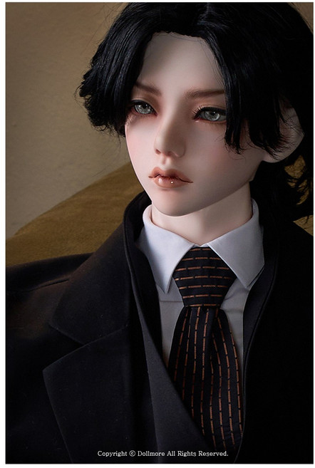 돌모아 구체관절인형 가발 앞머리와 옆머리가 세련된 쇼트커트 가발 (15-16 인치) CMBYB Short Cut Wig (Black), 1개, Black