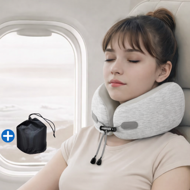 목이편한 실크 메모리폼 기내용 여행용 목베개