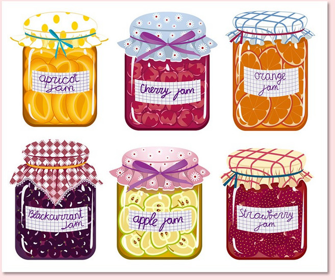 디자인달 [1000원 스티커 세트] 다이어리꾸미기 감성 빈티지 인스, 03-과일잼(5장)