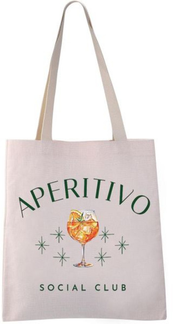 바미시 아페리티보 소셜 클럽 토트백 선물 알코올 애호가 바 아페롤 스프리츠 APERITIVO