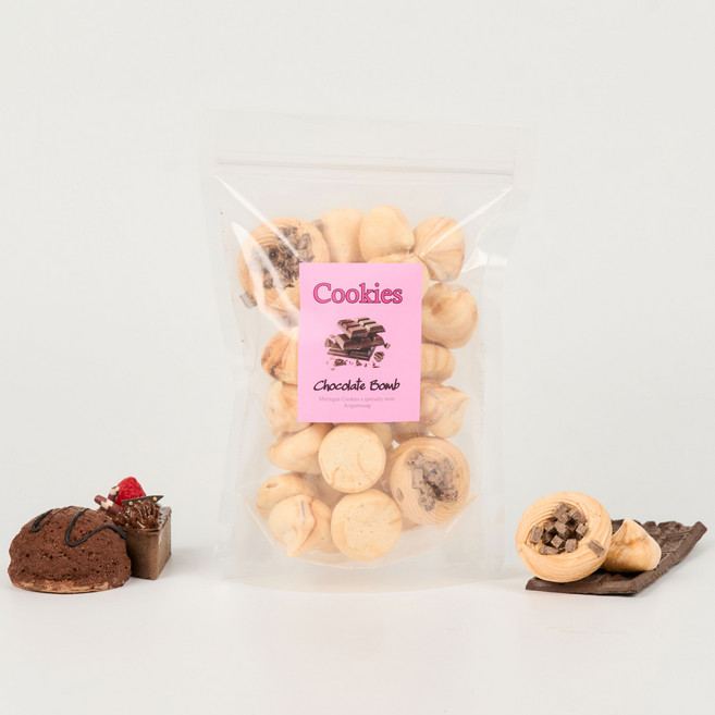 아리감성 수제머랭쿠키 가성비 갑! 지퍼팩형 700ml, 1개, 초코폭탄 700ml