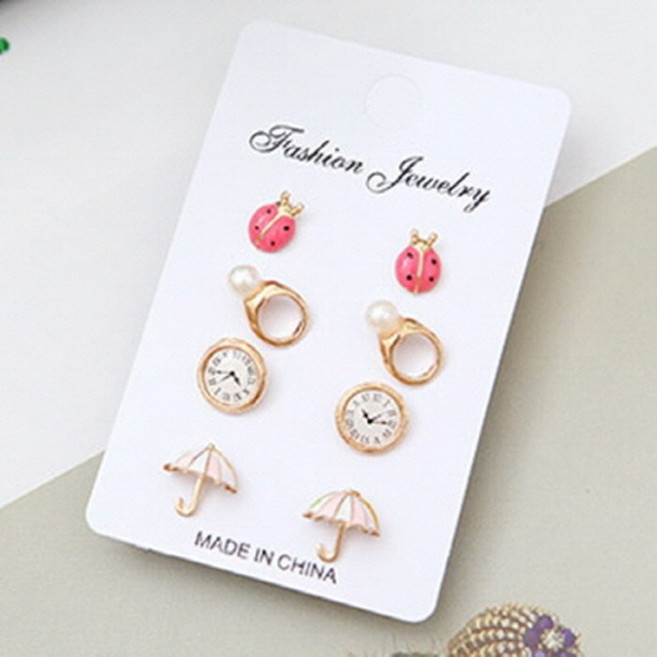 카밀라 [당일발송] 레이니 4set 귀걸이