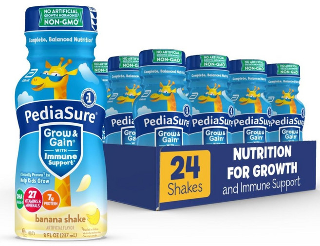 Pediasure 페디아슈어 DHA 비타민 쉐이크 바나나 237ml 24병